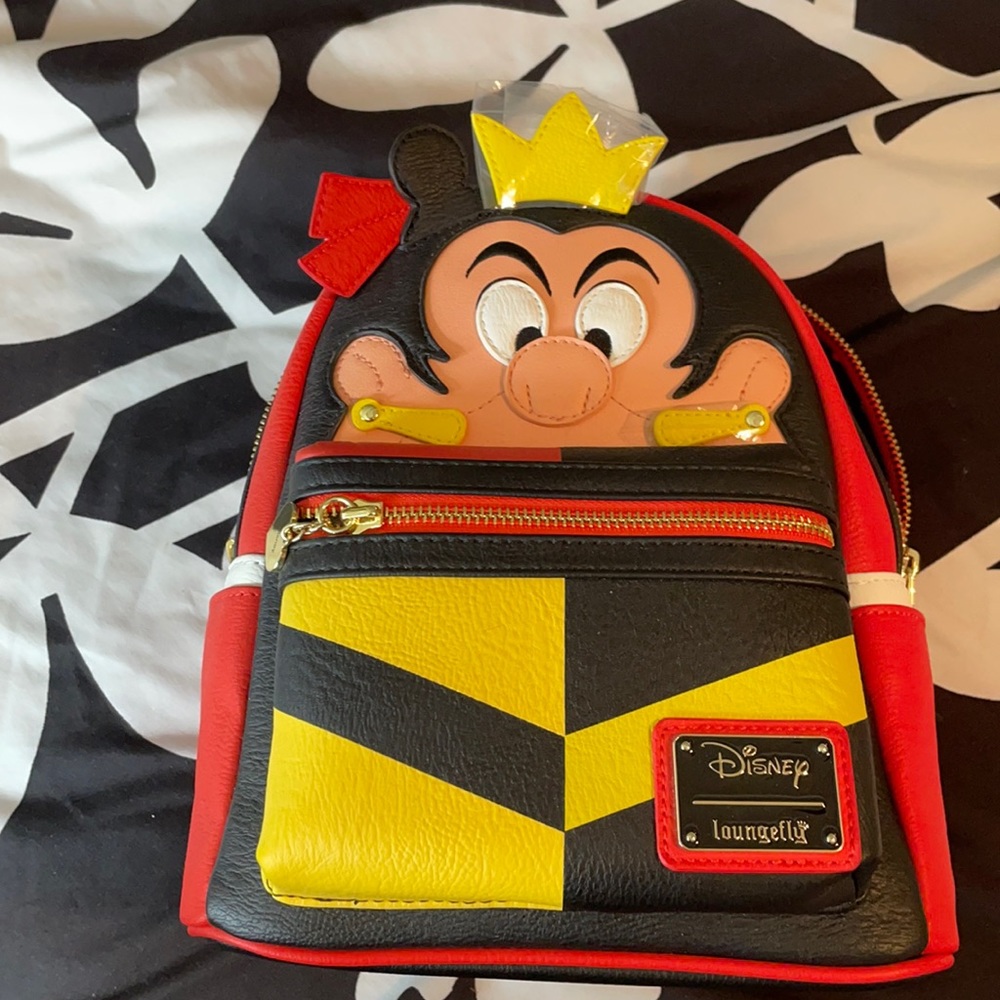 Loungefly Queen of hearts mini backpack.